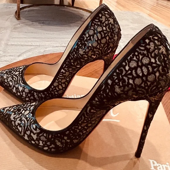 Christian Louboutin rare cut design pumps Heels 120 - Picture 6 of 7